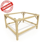 Hacker-Model HCT9853S - Unterbauten aus gehobeltem Holz, 80 x 60 x 76 cm
